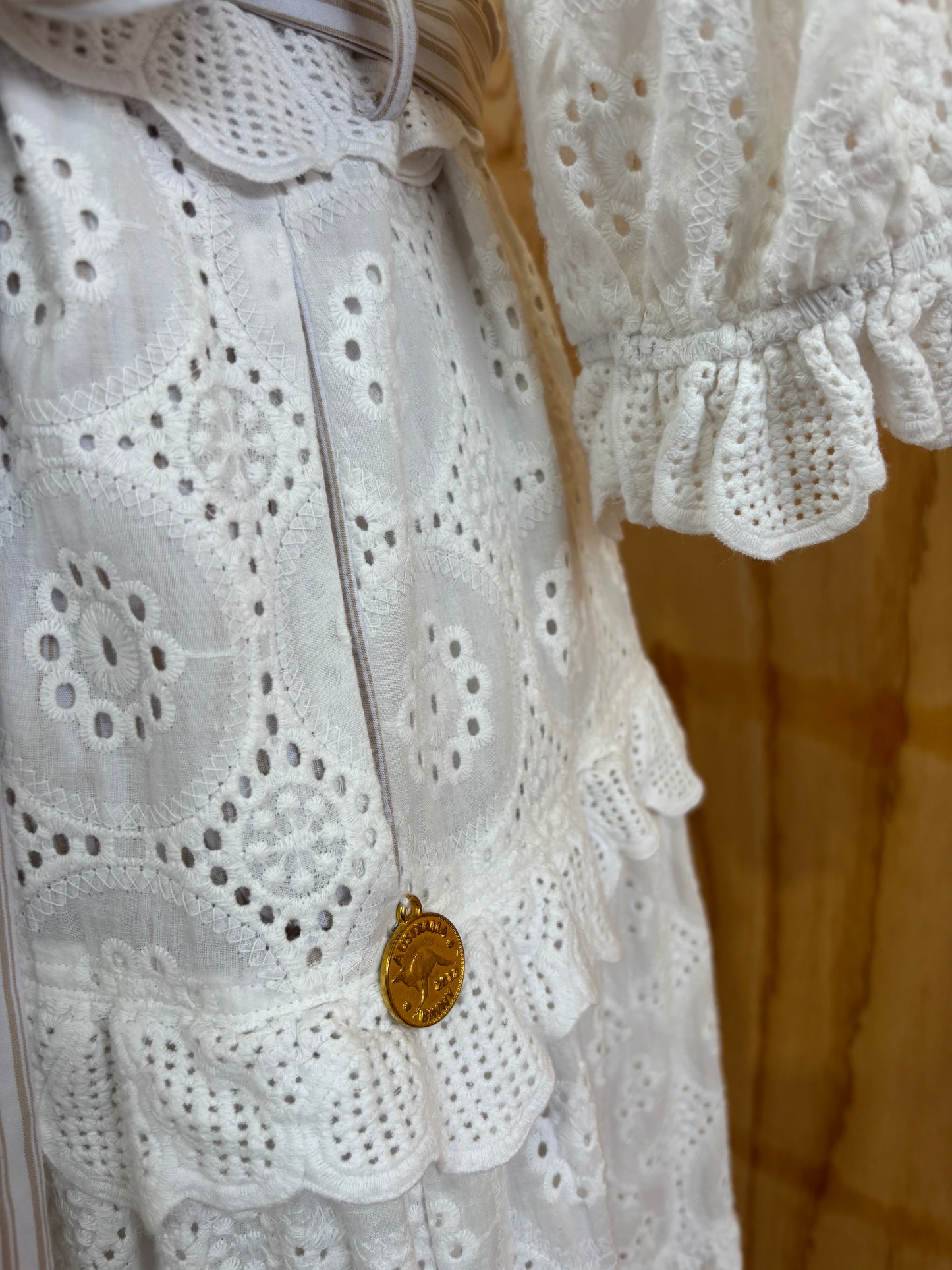 BINNY VINTAGE ANGLAISE BUTTON THROUGH DRESS - SIZE 14