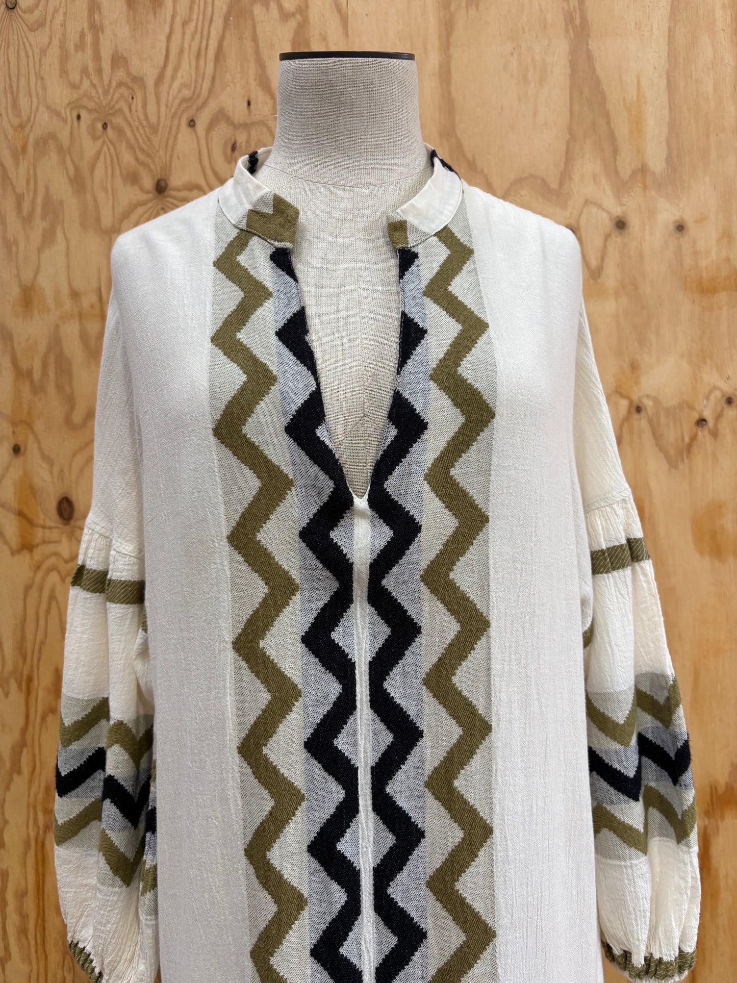 DEVOTION TWINS AZTEC MAXI DRESS - SIZE S