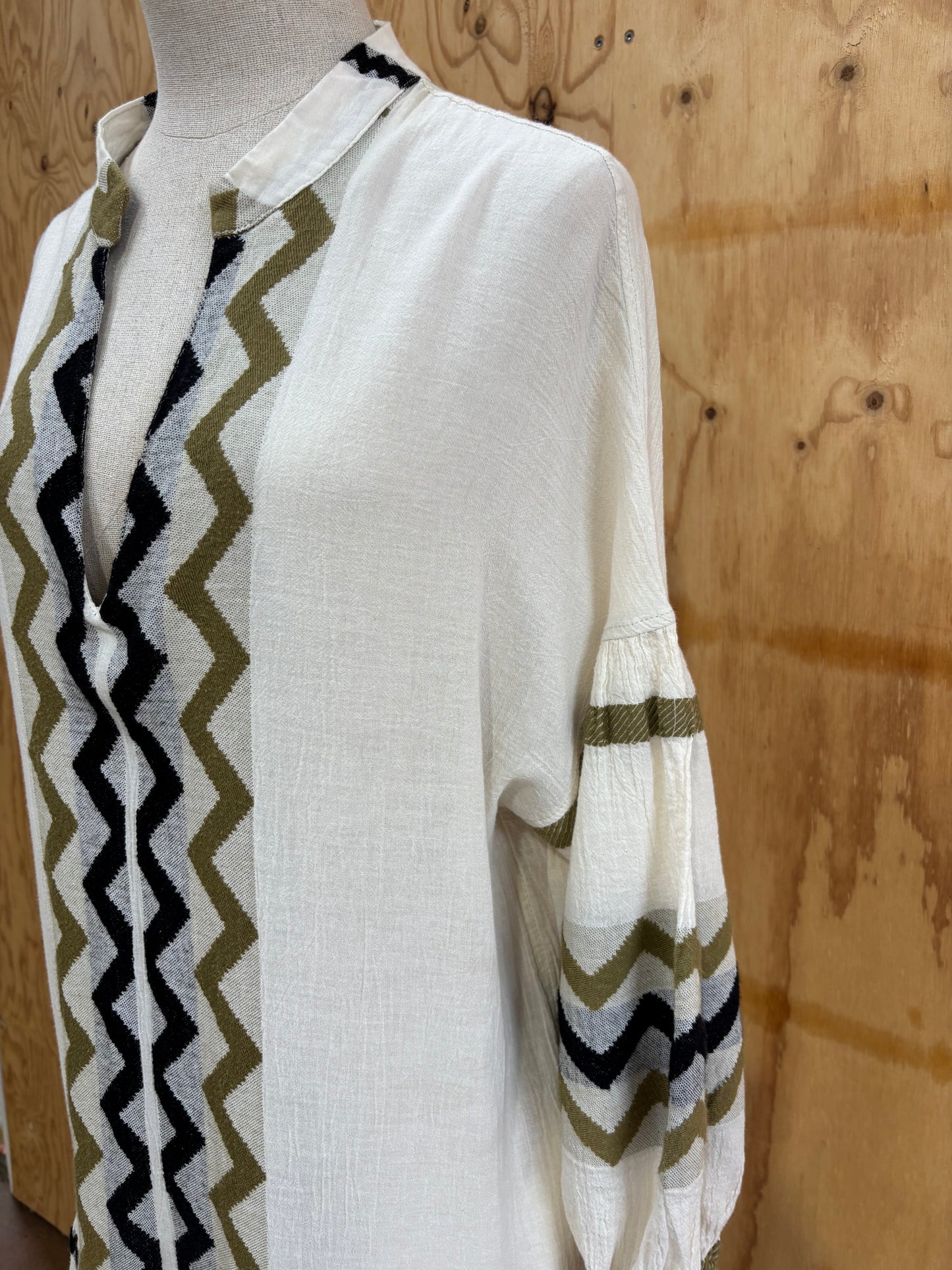 DEVOTION TWINS AZTEC MAXI DRESS - SIZE S