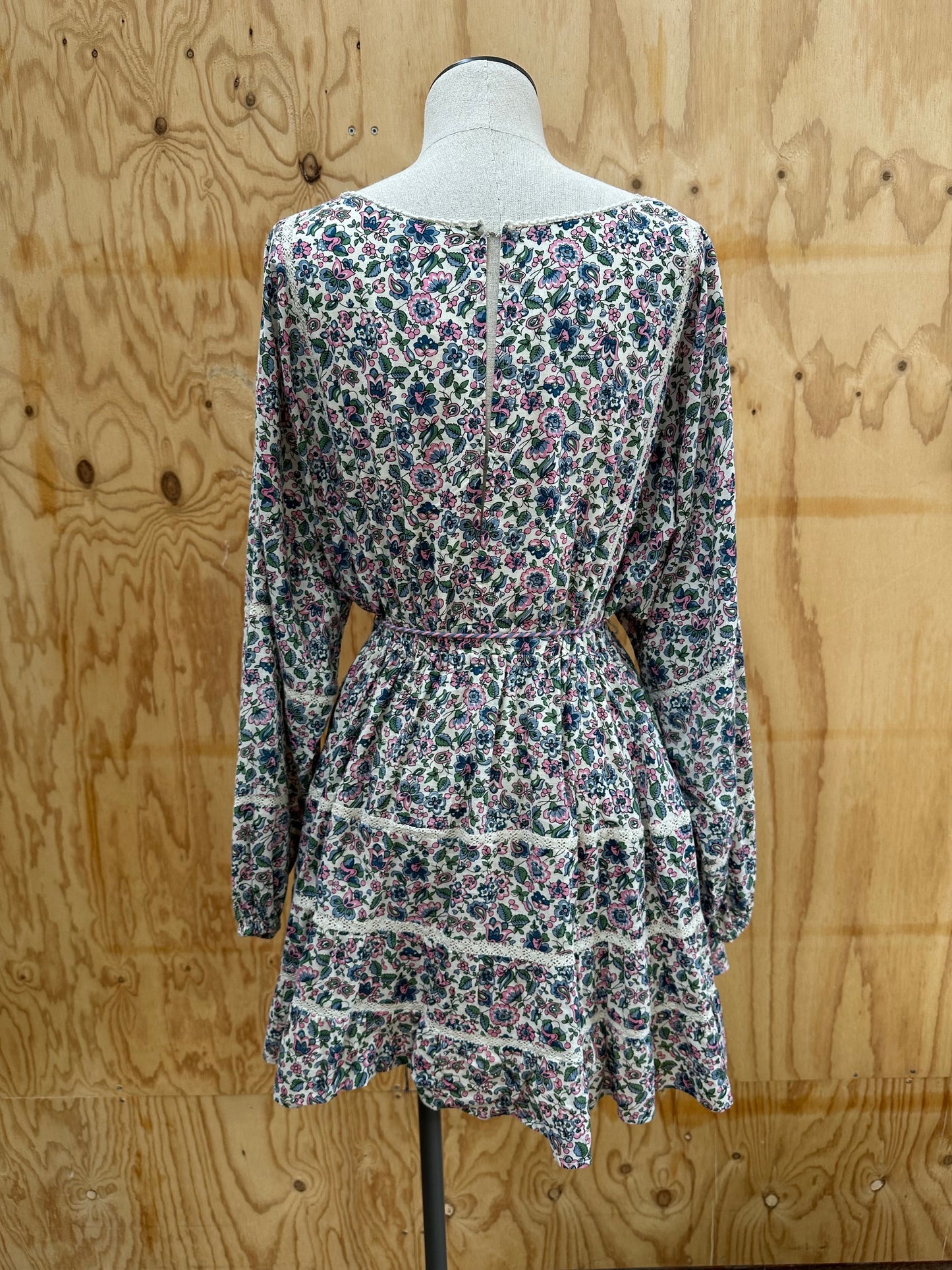 LOVE SHACK FANCY DITSY RUFFLE DRESS - SIZE SMALL