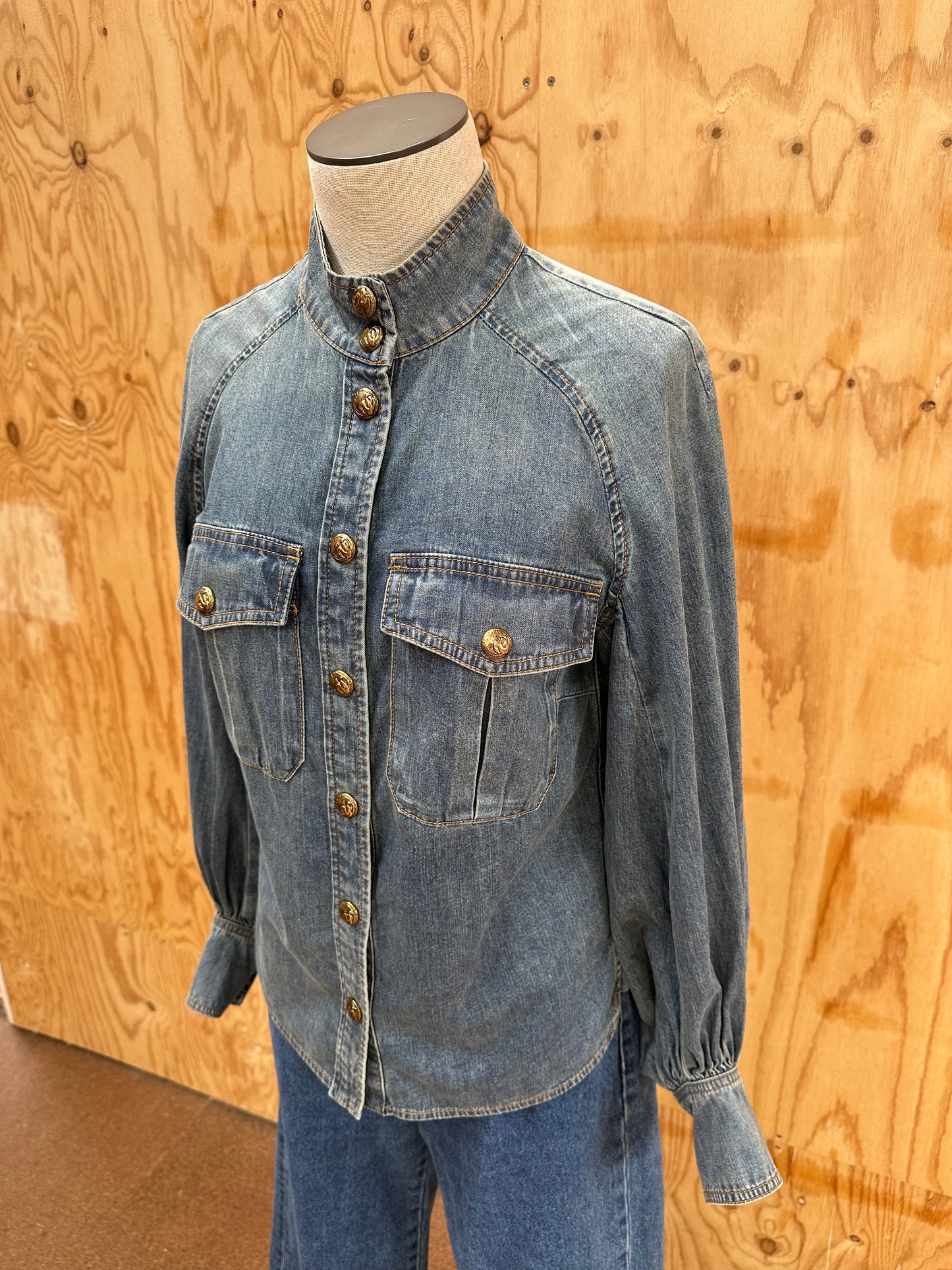 ZIMMERMANN ILLUSTRATION RAGLAN SLEEVE - SIZE 4