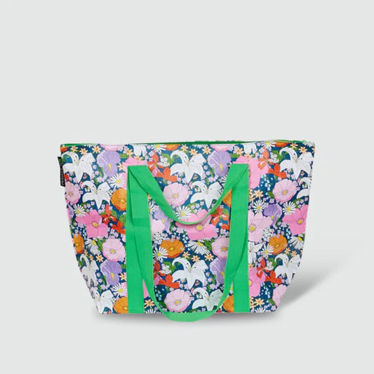 FLEUR ZIP MEDIUM TOTE