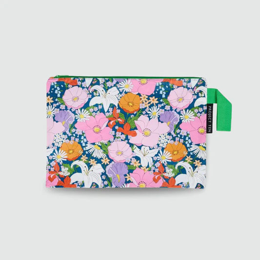 FLEUR LARGE ZIP POUCH