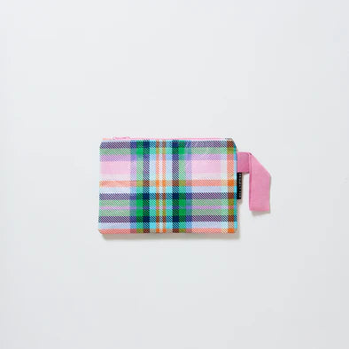 PLAID MINI ZIP POUCH