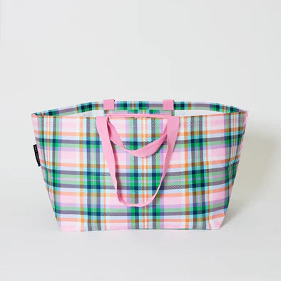 PLAID OVERSIZE TOTE