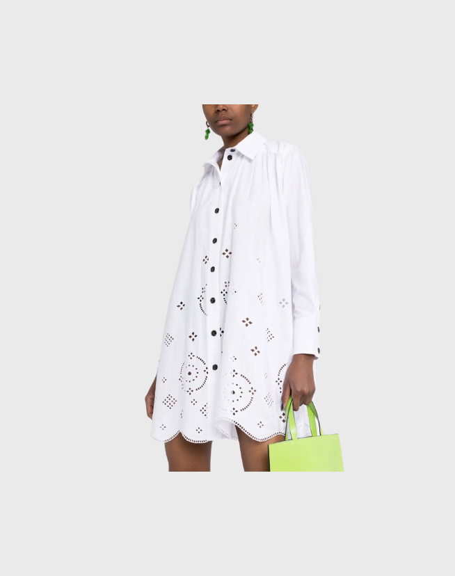 GANNI LONG SLEEVE SHIRT DRESS - SIZE 36