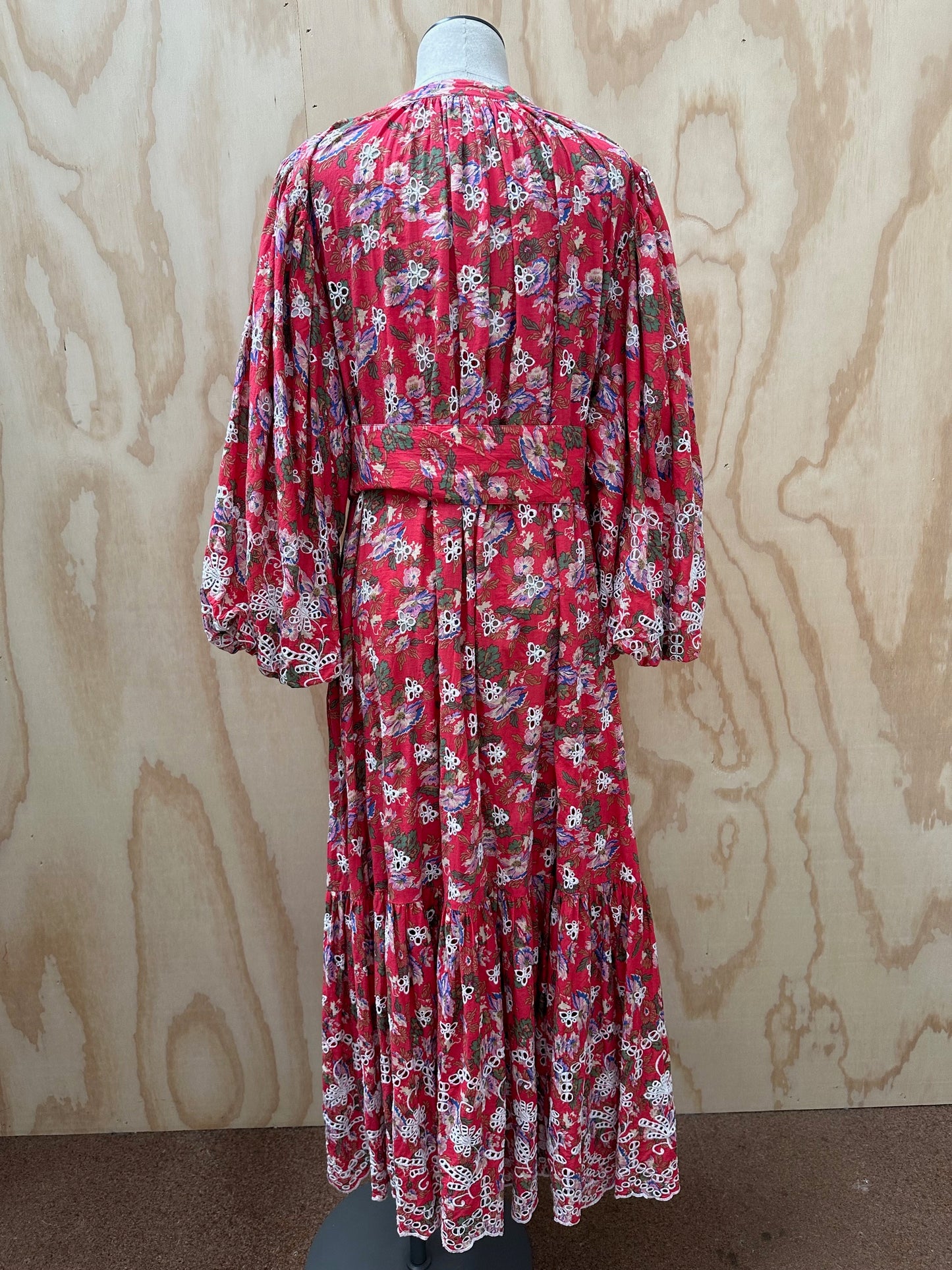 BY TIMO BRODERIE ANGLAISE MIDI DRESS - SIZE XXL